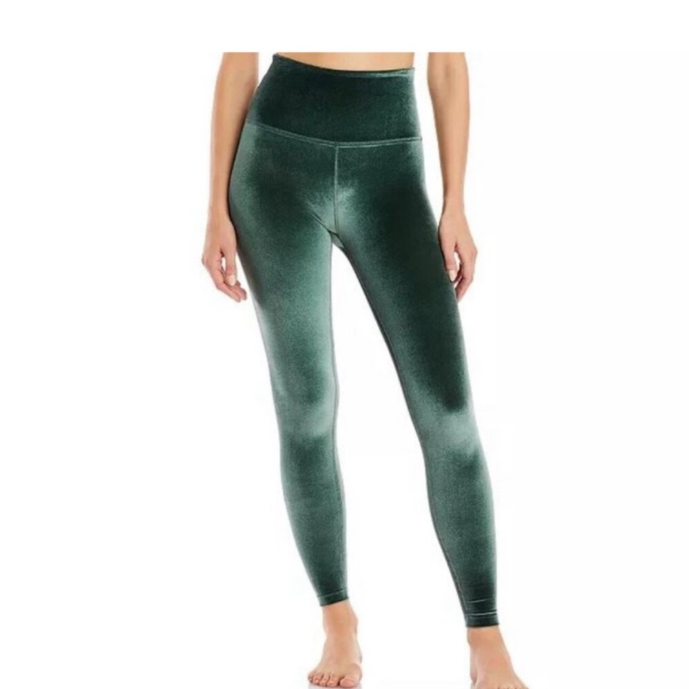 Beyond Yoga Emerald Velvet Leggings